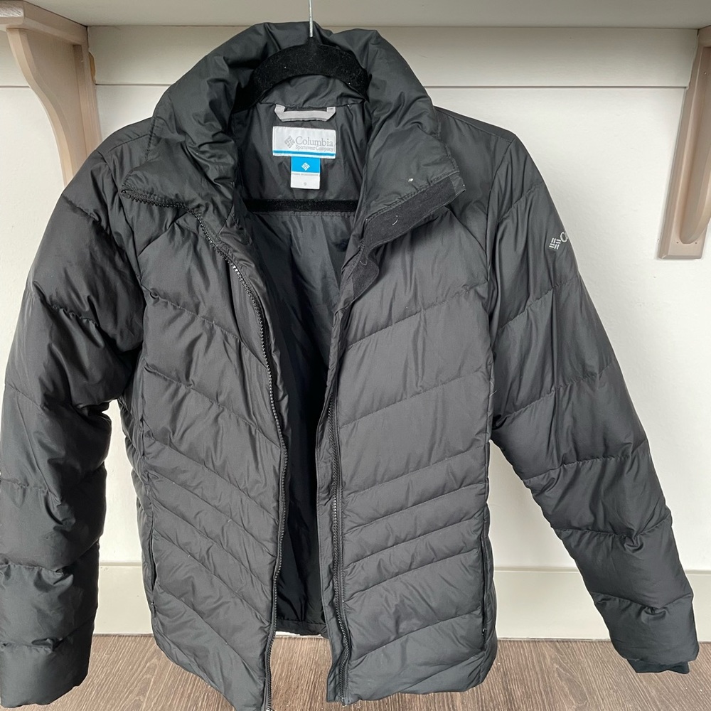 Black Colombia Puffer Jacket.